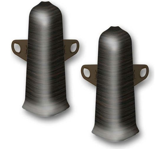 Изображение товара Наружный угол для плинтуса DECONIKA (70 мм; 303 Венге темный; 2 шт.) Д-П70-Нк-Ф2 303 ВНГ ТЕМ