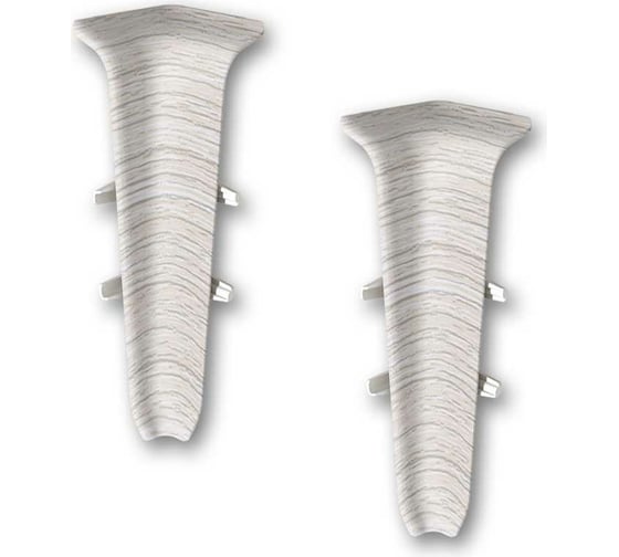 Изображение товара Внутренний угол для плинтуса DECONIKA (85 мм; 253 Ясень серый; 2 шт.) Д-П85-В-Ф2 253 ЯСН СЕР