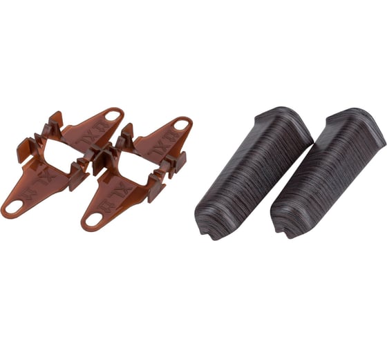 Изображение товара Наружный угол для плинтуса DECONIKA (85 мм; 303 Венге темный; 2 шт.) Д-П85-Нк-Ф2 303 ВНГ ТЕМ