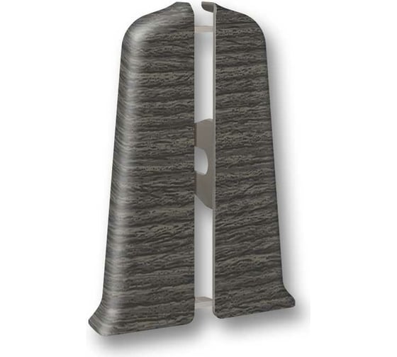 Изображение товара Торцевые заглушки для плинтуса DECONIKA (55 мм; 352 Каштан серый; 2 шт.) Д-П55-Тп-Ф1 352 КШТ СЕР