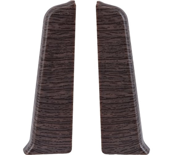 Изображение товара Торцевые заглушки  для плинтуса DECONIKA (70 мм; 352 Каштан серый; 2 шт.) Д-П70-Тп-Ф1 352 КШТ СЕР