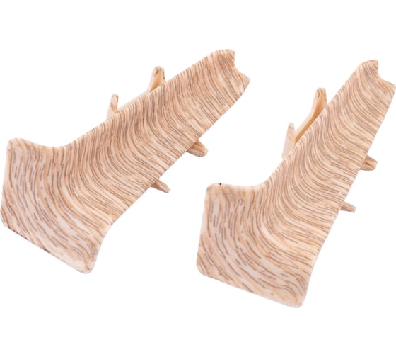 Изображение товара Внутренний угол для плинтуса DECONIKA (70 мм; 229 Дуб латте; 2 шт.) Д-П70-В-Ф2 229 ДУБ ЛАТ