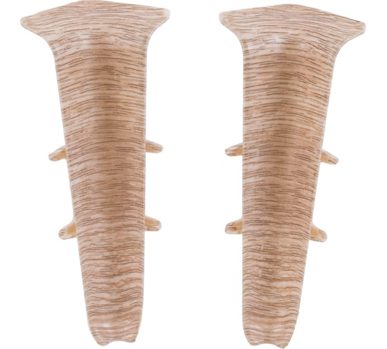 Изображение товара Внутренний угол для плинтуса DECONIKA (85 мм; 229 Дуб латте; 2 шт.) Д-П85-В-Ф2 229 ДУБ ЛАТ