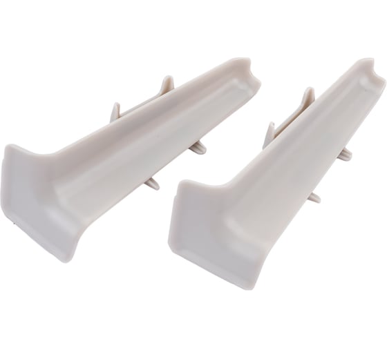 Изображение товара Внутренний угол для плинтуса DECONIKA (85 мм; 002 Светло-серый; 2 шт.) Д-П85-В-Ф2 002 СВТ СЕР