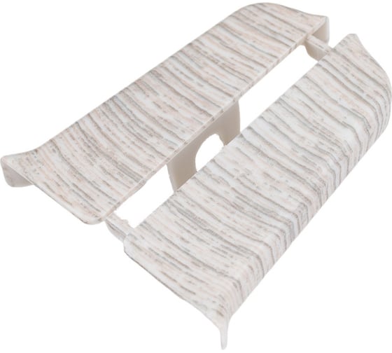 Изображение товара Торцевые заглушки для плинтуса DECONIKA (55 мм; 253 Ясень серый; 2 шт.) Д-П55-Тп-Ф1 253 ЯСН СЕР