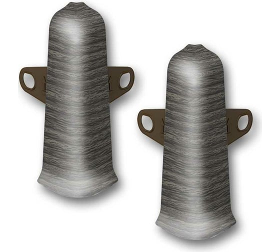 Изображение товара Наружный угол для плинтуса DECONIKA (85 мм; 352 Каштан серый; 2 шт.) Д-П85-Нк-Ф2 352 КШТ СЕР