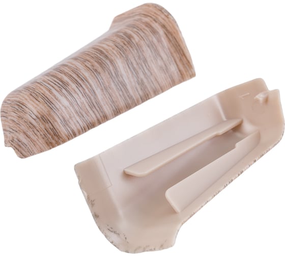 Изображение товара Наружный угол для плинтуса DECONIKA (55 мм; 215 Дуб снежный; 2 шт.) Д-П55-Нк-Ф2 215 ДУБ СНЖ