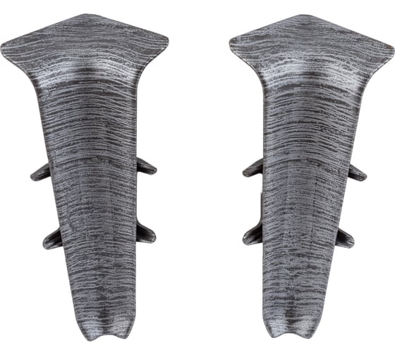 Изображение товара Внутренний угол для плинтуса DECONIKA (70 мм; 187 Алюминий темный; 2 шт.) Д-П70-В-Ф2 187 АЛМ ТЕМ