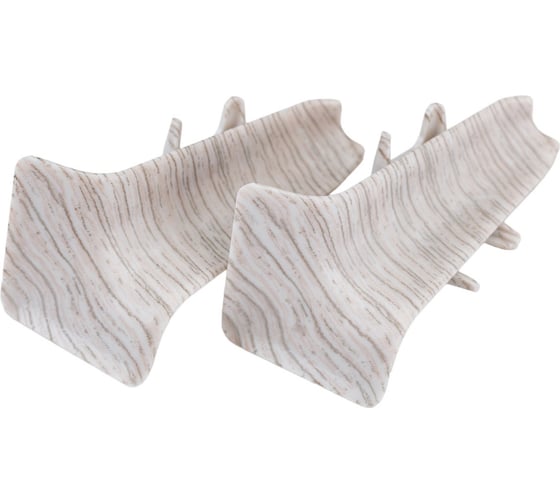 Изображение товара Угол внутренний для плинтуса DECONIKA (55 мм; 253 Ясень серый; 2 шт.) Д-П55-В-Ф2 253 ЯСН СЕР