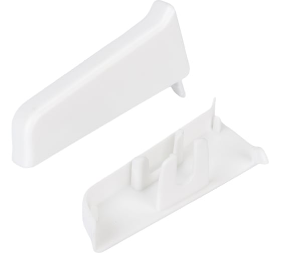 Изображение товара Торцевые заглушки для плинтуса DECONIKA (55 мм; 001 Белый; 2 шт.) Д-П55-Тп-Ф1 001 БЕЛ