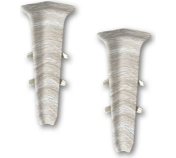 Изображение товара Угол внутренний для плинтуса DECONIKA (55 мм; 294 Орех антик; 2 шт.) Д-П55-В-Ф2 294 ОРХ АНТ