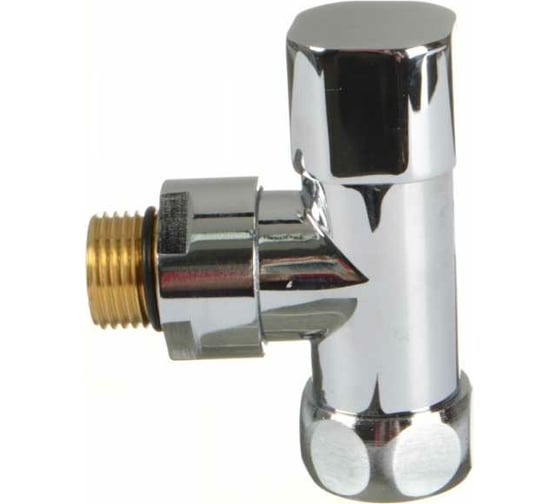 Изображение товара Угловой кран для полотенцесушителя Terma 1/2"х3/4" с ручной регулировкой (квадратная ручка) 29176