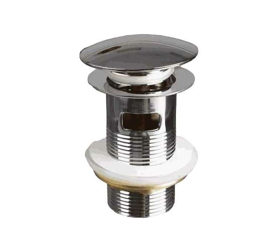 Изображение товара Донный клапан Terma CLICK-CLACK c большой кнопкой, c переливом, хром 32369