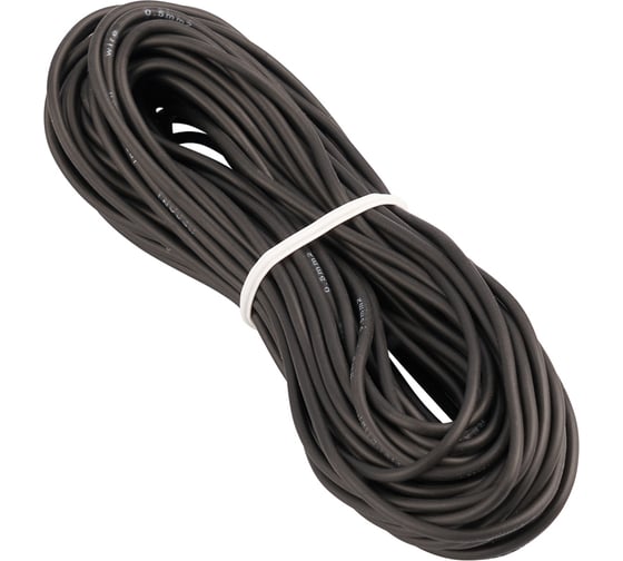 Изображение товара Автомобильный провод REXANT ПГВА/ПВАМ 1x0,50 мм черный, бухта 10 метров 01-6516-2-10