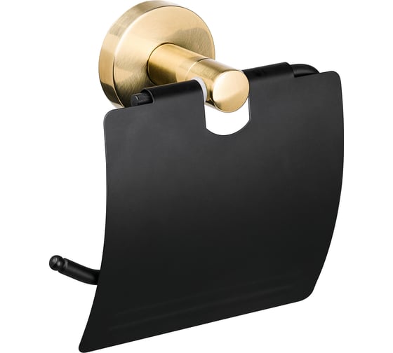 Изображение товара Держатель для туалетной бумаги Moroshka Oro Nero закрытый 925-106-01