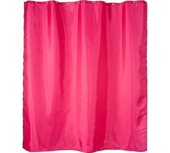 Изображение товара Занавеска для ванной комнаты Moroshka Bright Colors тканевая, 180x180 см., цвет розовый 917-301-04