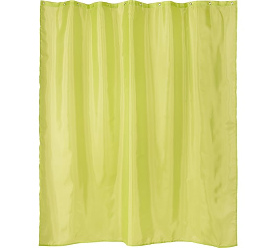 Изображение товара Занавеска для ванной комнаты Moroshka Bright Colors тканевая, 180x180 см., цвет зеленый 917-301-01