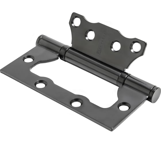 Изображение товара Стальная петля PUERTO плоский колпачок, черный, без врезки, 2 шт. IN100-2S FH B безВР