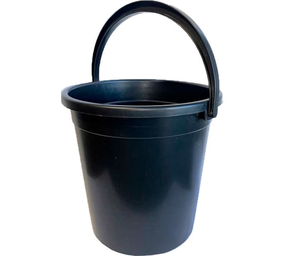 Изображение товара Хозяйственное ведро ООО Агростройлидер 10 л, черное САД-13.13