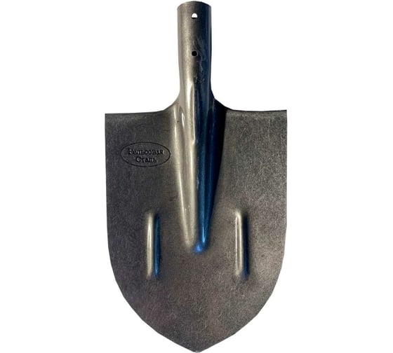 Изображение товара Штыковая остроконечная лопата с ребрами жесткости ООО Агростройлидер рельсовая сталь, без черенка САД-01.05