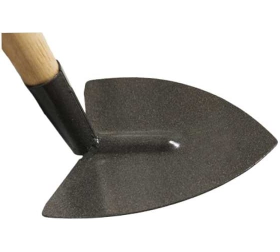 Изображение товара Мотыга остроугольная ООО Агростройлидер 140мм с черенком в сборе САД-10.04.2