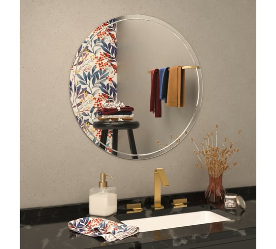 Изображение товара Зеркало MIXLINE "Эмили" D600 гравировка 550053