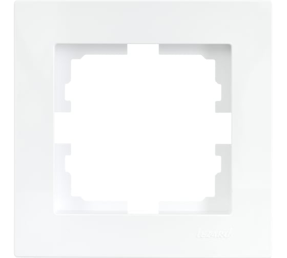 Изображение товара 1-ая горизонтальная рамка Lezard VESNA без вставки, белая 742-0200-146