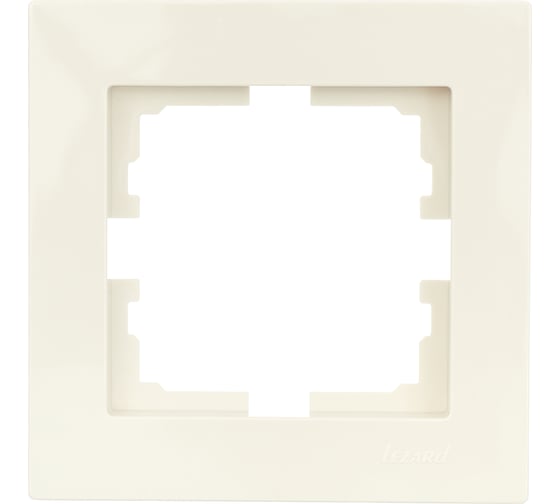 Изображение товара 1-ая горизонтальная рамка Lezard VESNA без вставки, крем 742-0300-146