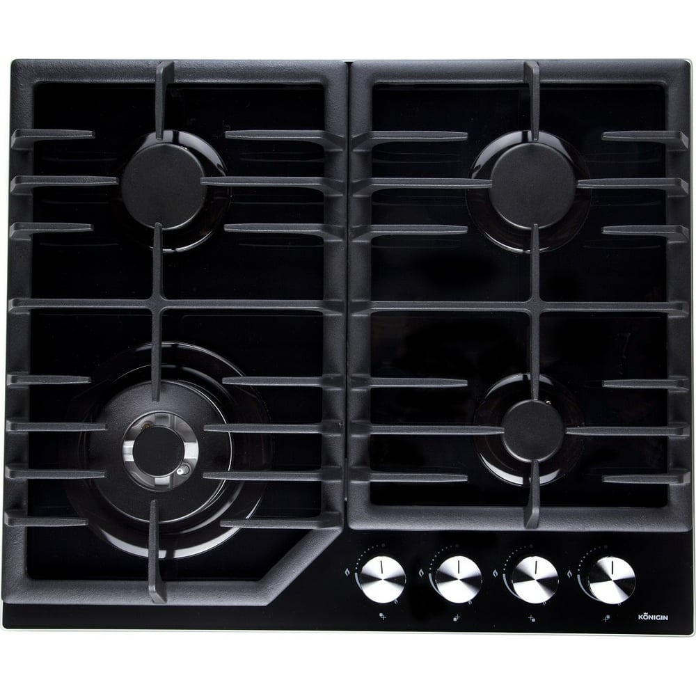 Изображение товара Газовая варочная панель KONIGIN Blaze 604 BKGW 4 конфорки современный дизайн