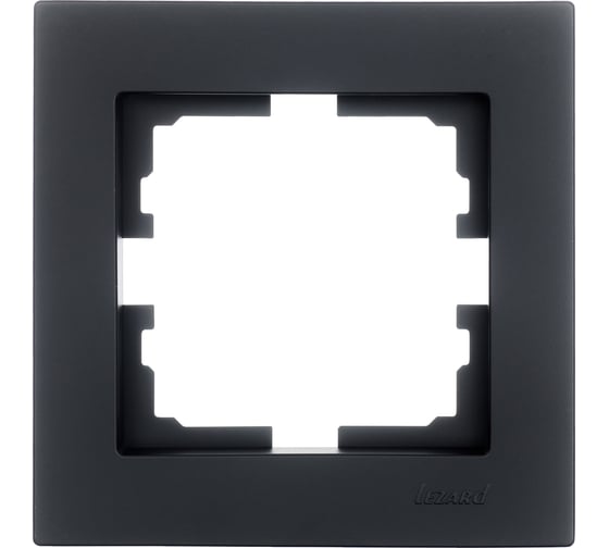 Изображение товара 1-ая горизонтальная рамка Lezard VESNA без вставки, чёрный бархат 742-4200-146