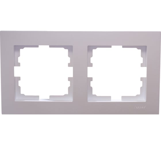 Изображение товара 2-ая горизонтальная рамка Lezard VESNA без вставки, жемчужно-белый перламутр 742-3000-147