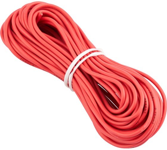 Изображение товара Автомобильный провод ПГВА/ПВАМ REXANT 1x0,75 мм красный, бухта 10 метров 01-6504-2-10