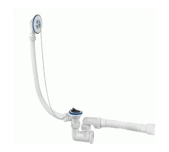 Изображение товара Обвязка для ванны VIRPLAST "Универсал" 1.1/2"  с пласт. чашками, с гофрой 40/50 L800 мм арт.0241 100570 30980241