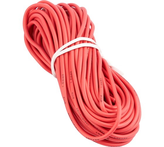 Изображение товара Автомобильный провод ПГВА/ПВАМ REXANT 1x1,00 мм красный, бухта 10 метров 01-6524-2-10