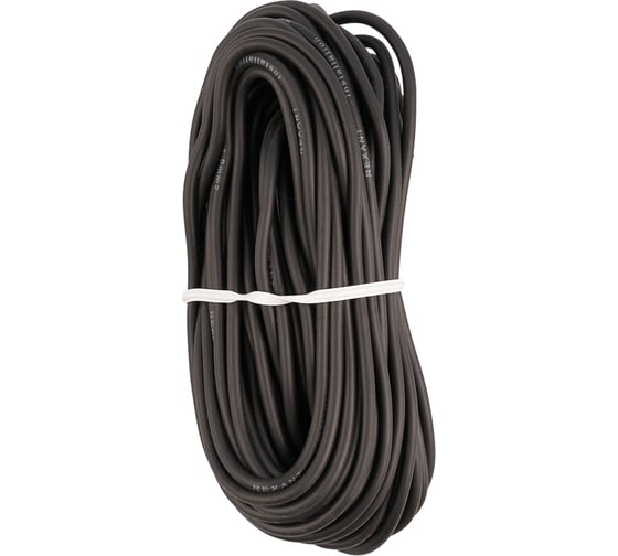 Изображение товара Автомобильный провод ПГВА/ПВАМ REXANT 1x1,00 мм черный, бухта 10 метров 01-6526-2-10