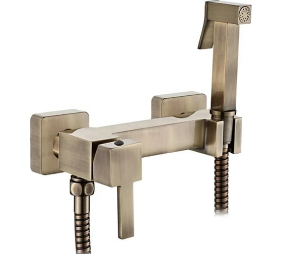 Изображение товара Смеситель для биде Ledeme картридж 25 мм., с гигиеническим душем, цвет бронза L5398C-7 808461