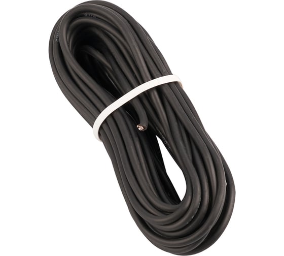 Изображение товара Автомобильный провод ПГВА/ПВАМ REXANT 1x1,00 мм черный, бухта 5 метров 01-6526-2-5