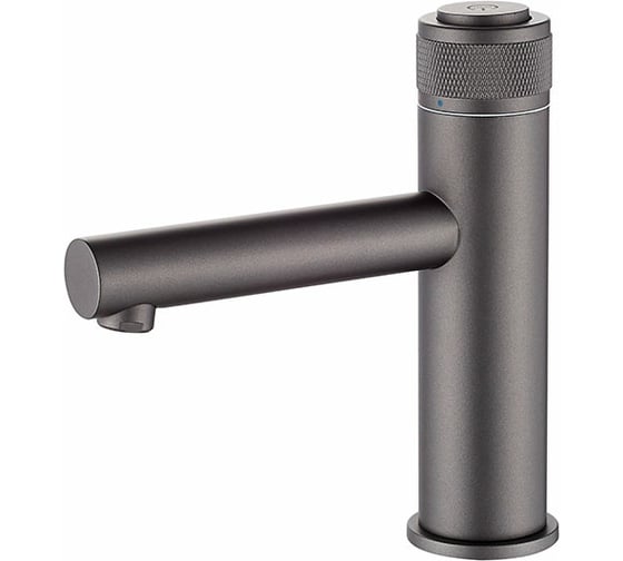 Изображение товара Смеситель для умывальника Ledeme  кнопочный, с гайкой, нажимной механизм, граффит, картридж 35 мм 97959