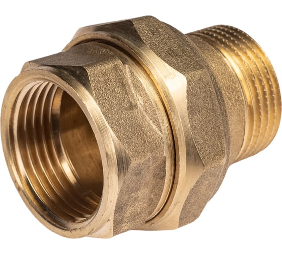 Изображение товара Сгон разъемный (американка) LD PRIDE DN25 (1") ВР/НР латунь с биркой LD.65.530.25