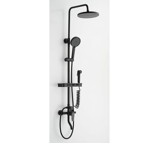 Изображение товара Душевая система cо смесителем для ванны/душа Melodia della vita Jazz 4в1 MSC00107C_bk чёрный 14525