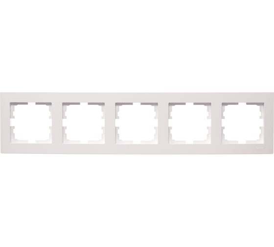 Изображение товара 5-ая горизонтальная рамка Lezard VESNA без вставки, жемчужно-белый перламутр 742-3000-150