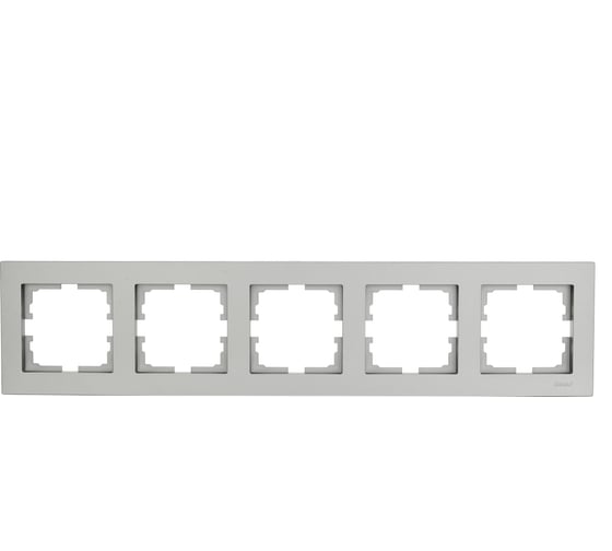 Изображение товара 5-ая горизонтальная рамка Lezard VESNA без вставки, платина 742-3500-150