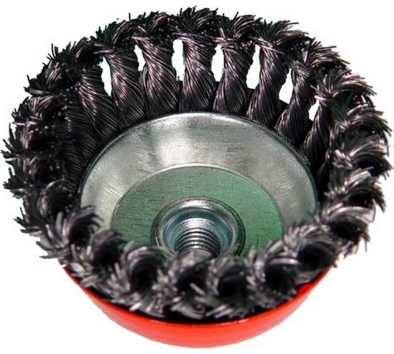 Изображение товара Щетка торцевая витая 100 мм, М14, стальная скрученная тип В, для УШМ (В91100 4155