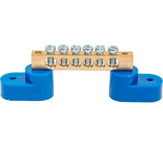 Изображение товара Нулевая шина на двух изоляторах REXANT 6 групп 11-2325