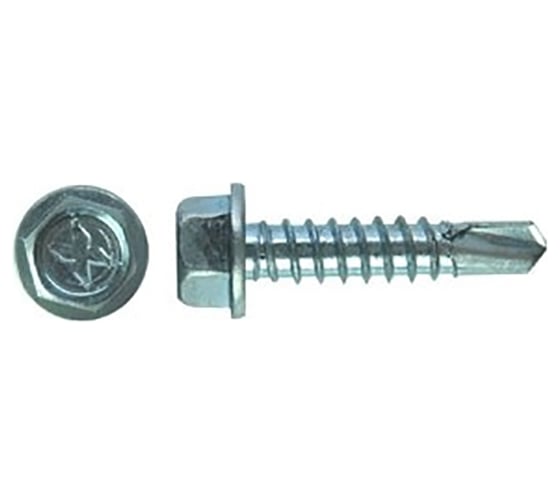 Изображение товара Саморез для фасадных систем STARFIX 4,8x16 мм, цинк, DIN 7504-K, 150 шт. SMP2-72601-150