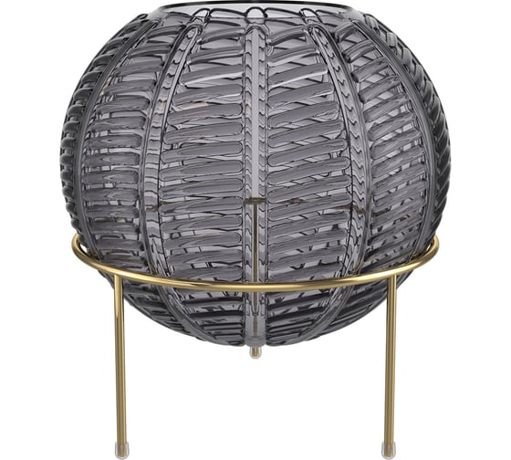 Изображение товара Стеклянная ваза QWERTY “Irida”, графитовая, 15x22 см 73842