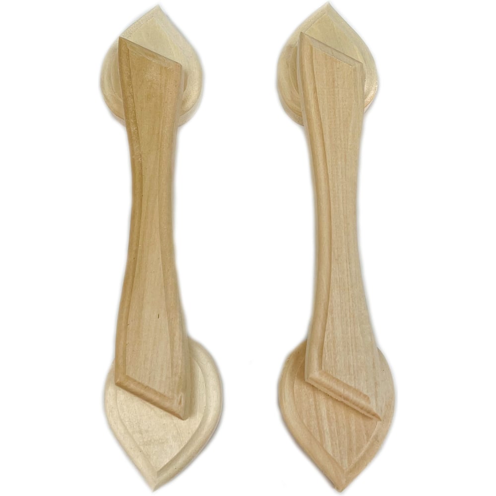 Изображение товара Дверная ручка Бацькина баня Leaf пара 30781 из липы