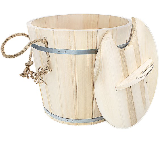 Изображение товара Запарник с крышкой Бацькина баня 25 л 30016