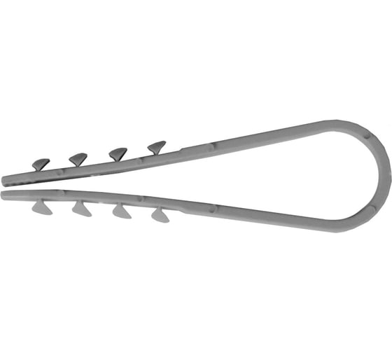 Изображение товара Дюбель-хомут Росдюбель круглый, серый, 11-18 100 шт. 15-0434