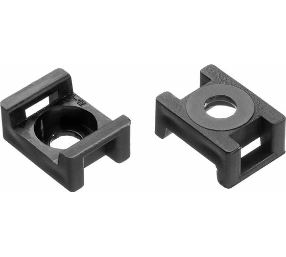 Изображение товара Площадка для хомута Росдюбель 16x23 мм, усиленная, черная, 500 шт. 15-0308